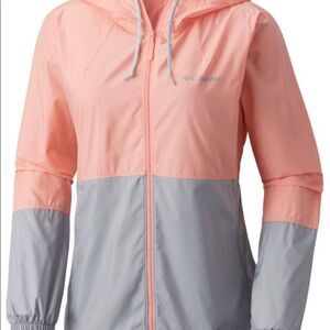 Columbia Women's Flash Forward Printed Windbreaker Gray Size S